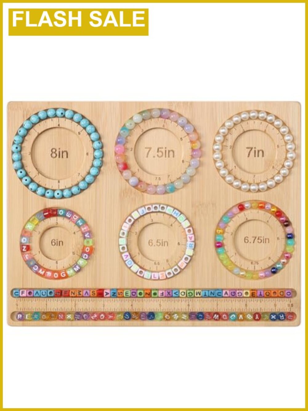Bamboo Beading Board Jewelry Making Bracelet DIY Bead Design Tray